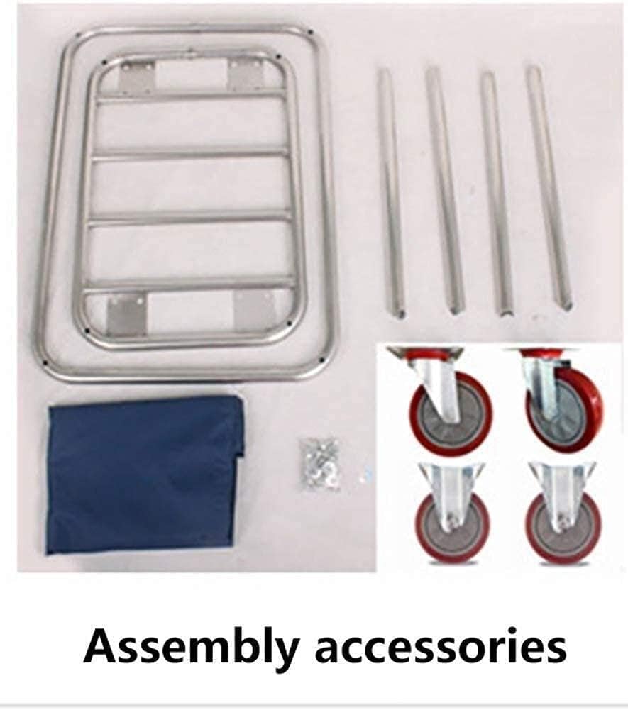 Home Laundry Basket Laundry Sorter Mobile Laundry Hamper Sorters Cart With Wheels Stainless Steel Rolling Storage Trolley For Dirty Clothes 200Kg Capacity Laundry Basket(Blue)