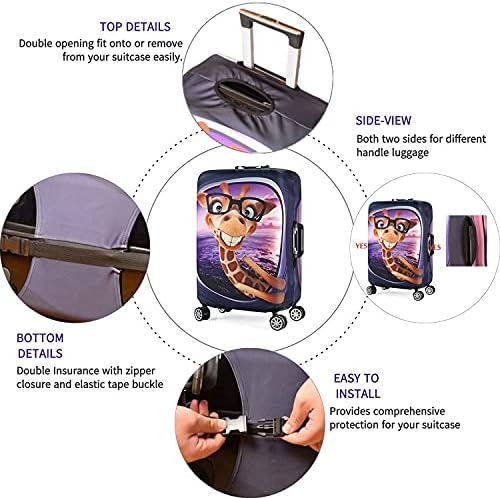 Valigia Rigida Clicktostyle Trolley 56L – Borsa Da Weekend Con Ruote Spinner, ABS+PC