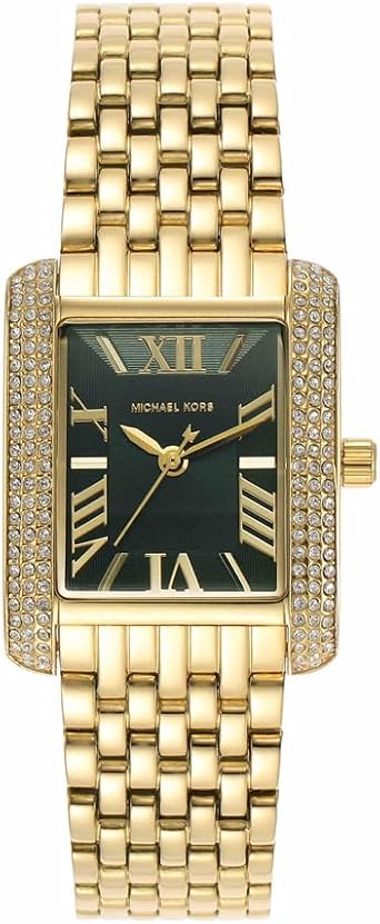 Michael Kors Emery Women's Watch, 33mm Quartz Three Hand Movement with Stainless Steel or Leather Strap