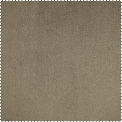 Image of HPD Half Price Drapes Cushion Cover 18 x 18 Heritage Plush Velvet - VPYC-190153-CC18PR - Pair, Museum Taupe
