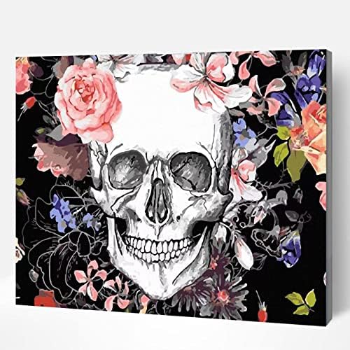 Grebesty Paint by Numbers for Adults Kids, Acrylic Oil Painting Paint by Number Halloween Decorations Witchcraft Queen 40X50cm Frameless