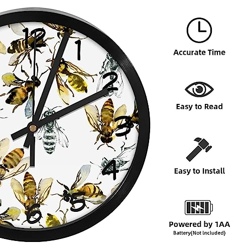 Horloge murale à piles silencieuse pour éliminer le bruit du temps