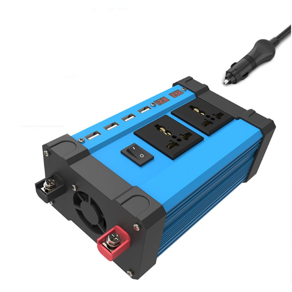Convertisseur 12V 220V onduleur sinusoidal pur 500W avec double prise CA et 4 ports USB