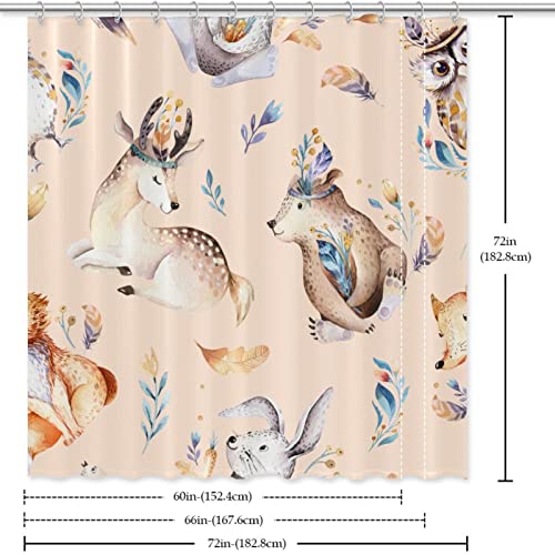 Rideau de douche cerf 183 cm anti-éclaboussures pour sol sec - 7