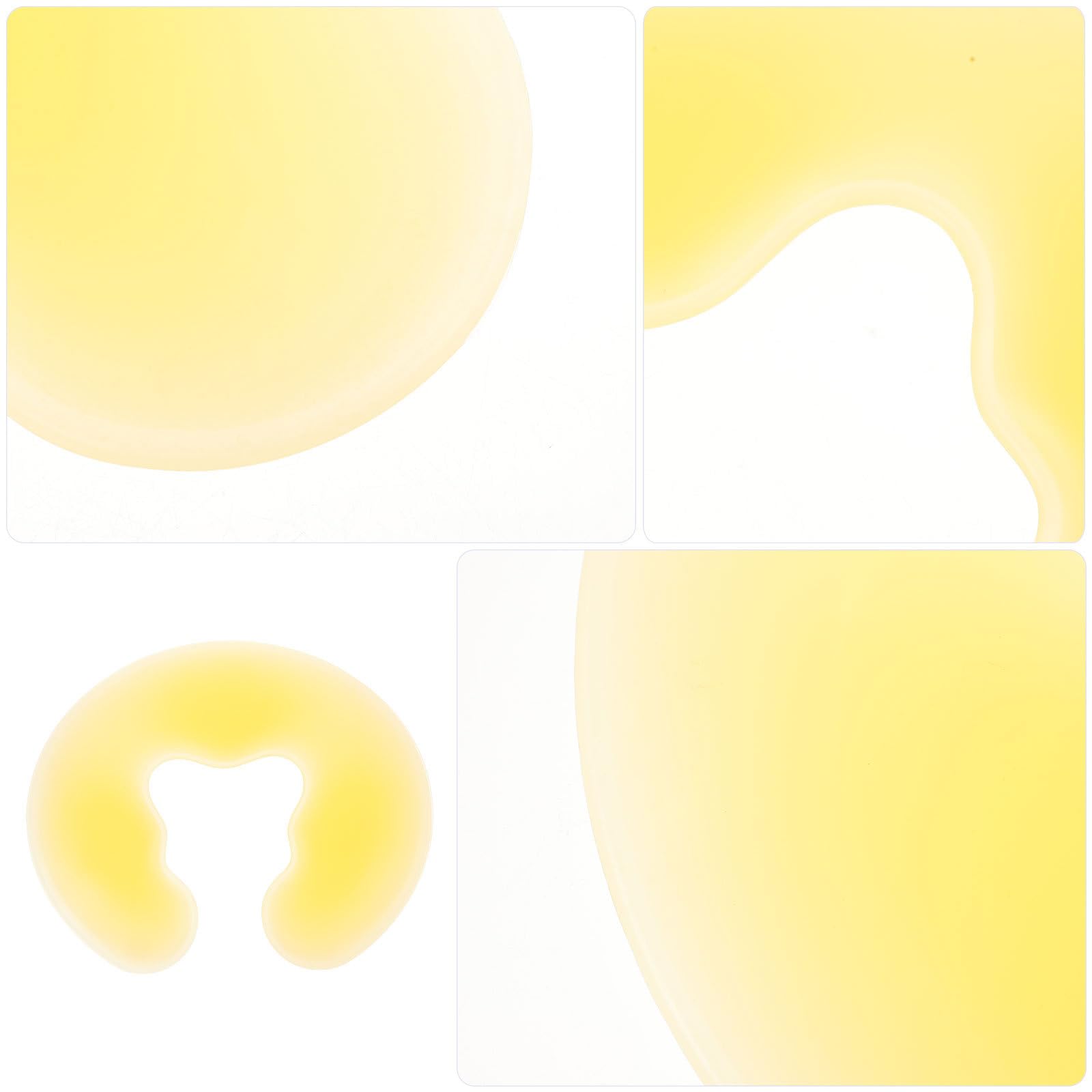 Almohada en Facial Amarilla de Silicona Forma Salón | Uso en Masaje y Tiendas, Reutilizable y Lavable, Posición Cómoda y Relajante