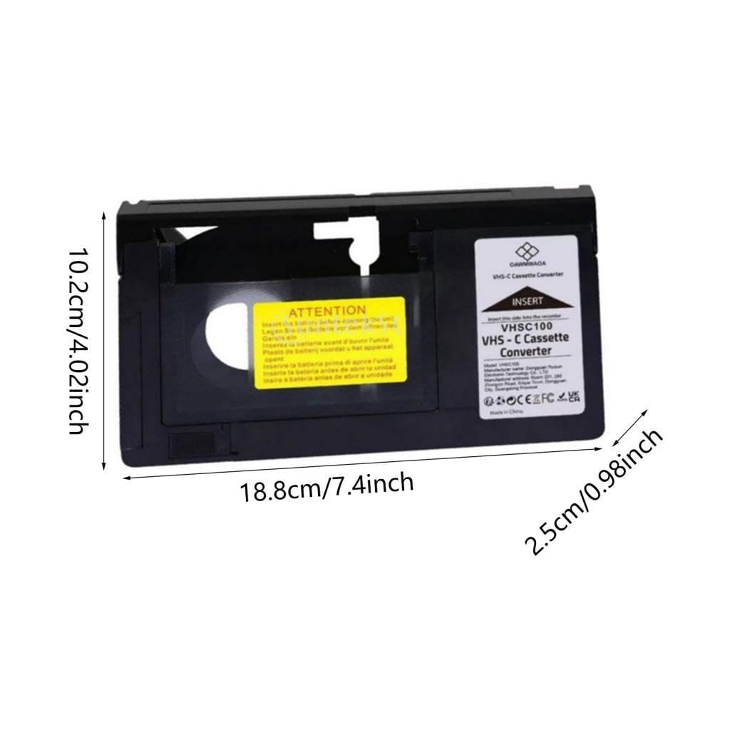 Qianly Adaptateur VHS vers Cassette Professionnel Haute Performance