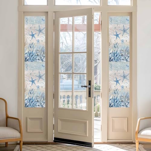 Película de privacidad para ventana frost, azul, 17.7 x 78.7 pulg miniatura 2