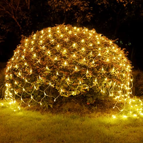 Guirnaldas Neta Luz de red con 96 LEDs y 8 modos de iluminación para árboles de Navidad de exterior