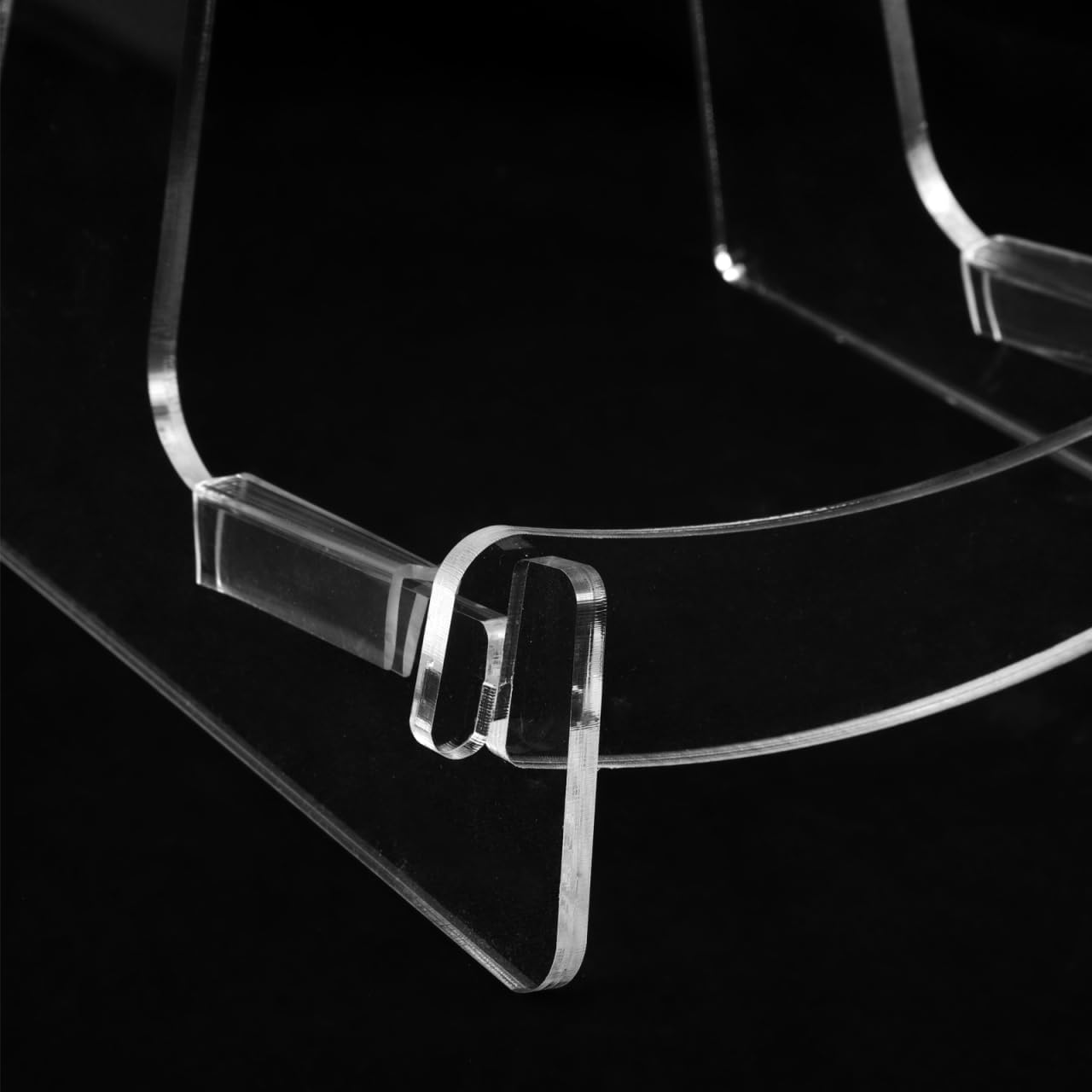 Acrylic Guitar Stand, Transparent Ukulele Holder for Acoustic & Electric Guitars, Portable Instrument Display Stand for Violin & Mandolin Accessories Easy Assembly