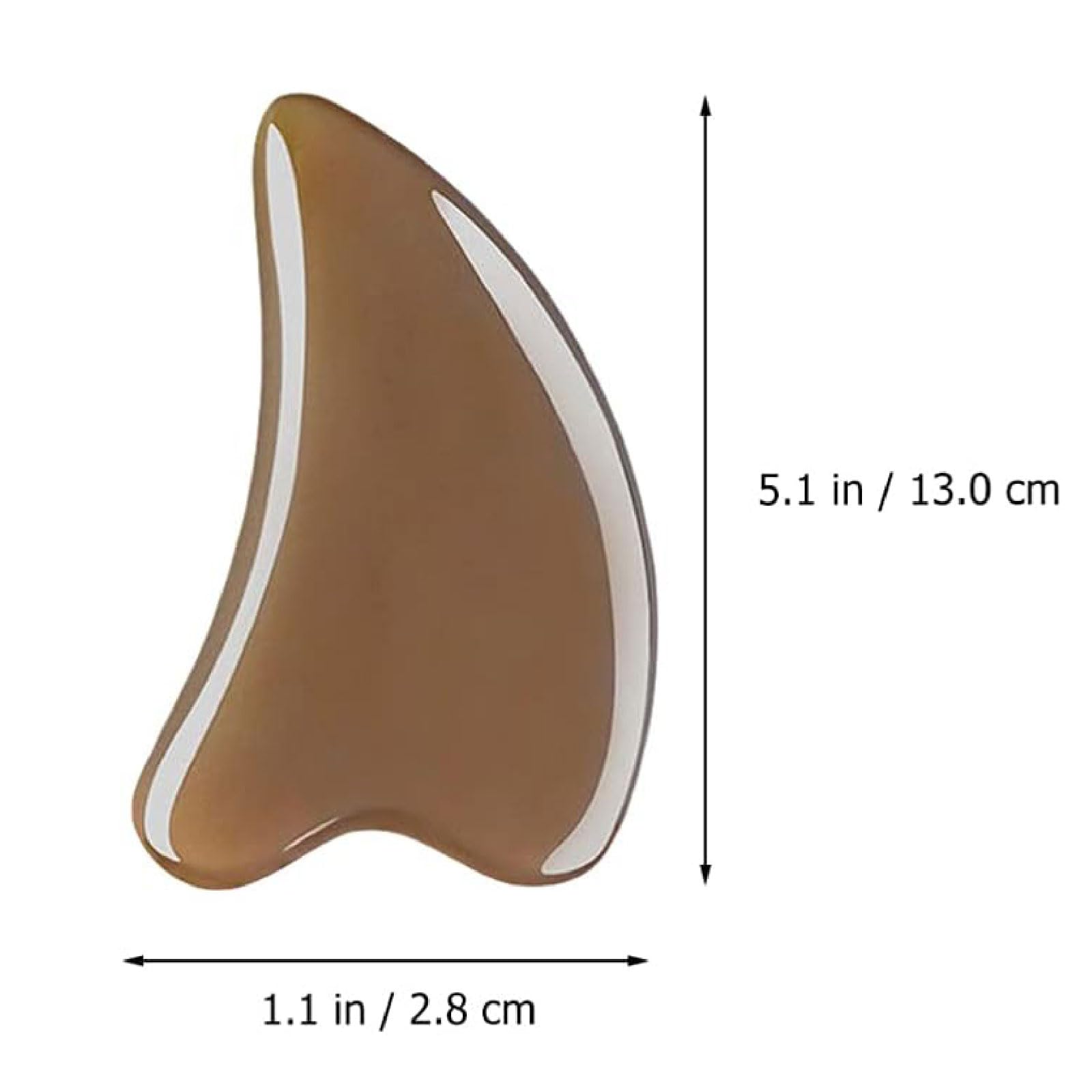 Massagesteine 2-teiliges GuaSha-Kratzmassagegerät aus Büffelhorn, Guasha-Brett, Gesichtsschabbrett für Gesicht, Augen, Hals, lindert feine Linien und Falten gua sha stein