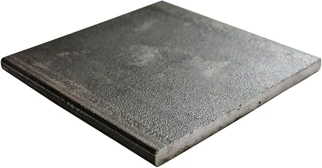 Speciality Metals Black Mild Steel Square Plate 150mm x 150mm x 10mm THICK Mounting Fixing