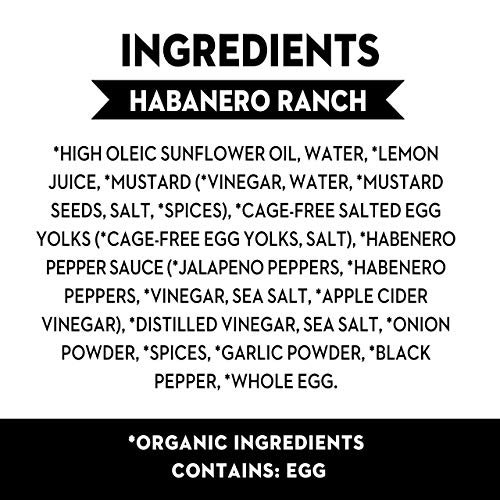 Tessemae's Organic Ranch Salad Dressing Variety Pack - Habanero Ranch, Creamy Ranch - 10 Oz. Bottles (4-Pack, 2 Each) #TOP7