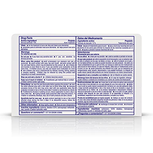 Asepxia Acne Spot Treatment Cream For Pimples And Blackheads With 10% Benzoyl Peroxide, 1 Ounce, White, (Gen00669) #TOP3