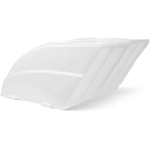 00-955001 RV Roof Vent Cover, Fan/Vent Cover with EZ Clip Hardware, Constant Airflow, Tough, Easy Installation, White