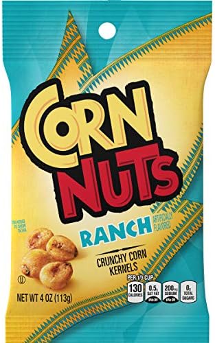 Corn Nuts Ranch Crunchy Corn Kernels (4 oz Bags, Pack of 12)