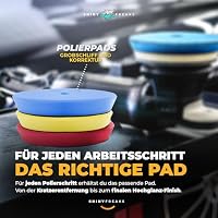 SONAX PROFILINE Auto Politur Set: FS 05-04 + SP 06-02 + NP 03-06 + 3X Royal Pads AIR für 125mm Stützteller+ ChemicaWorkz Edgeless Soft Touch Premium Mikrofaser Poliertuch 500GSM | 7-teiliges Sparset – Ansicht 6
