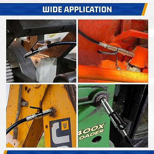 FIXSMITH Grease Gun Coupler, Quick Release Grease Gun Nozzle Tips