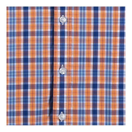 Men's Long Sleeve Button Down Dress Shirt Plaid Classic Casual Shirts3