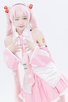 初音ミク　桜ミク　水着コスプレ　ウイッグ付き 初音ミク 桜ミク コスプレウィッグ 激安 桜ミク コスプレ衣装