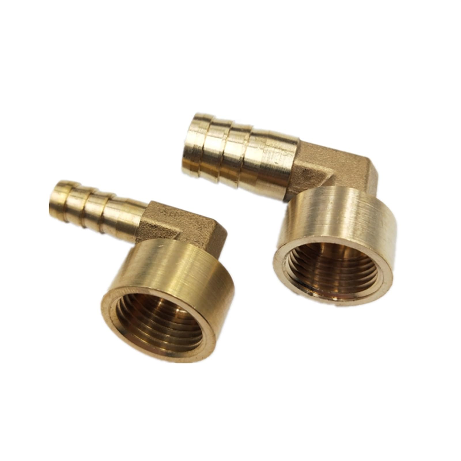 3pcs Brass Hose Pipe Fitting Elbow 8mm 10mm 12mm 14mm 16mm Barb Tail 1/4" 3/8" 1/2" BSP Female Thread Copper Connector Joint Coupler(14MM BARB-3/8)