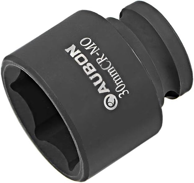uxcell 1/2-Inch Drive by 30mm Shallow Impact Socket, Cr-Mo Alloy Steel, 6-Point, Metric