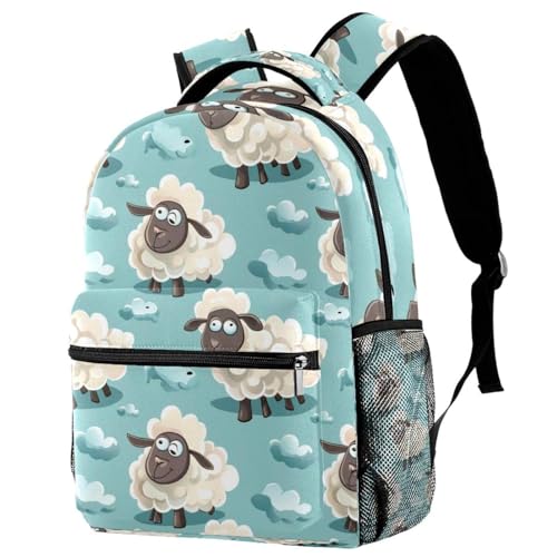 Sac à dos de voyage multicolore avec porte-bouteille pour le quotidien