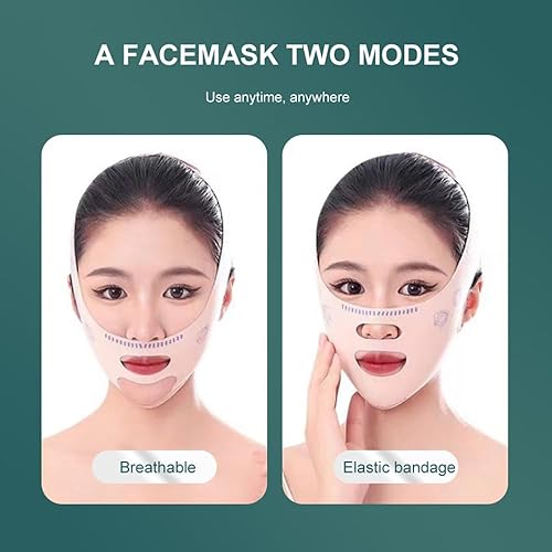 Miniatura 3 de Correa de elevación facial en forma de V  Alivia la flacidez de la piel, reduce la hinchazón y la piel firme, correa de doble barbilla, mascarilla