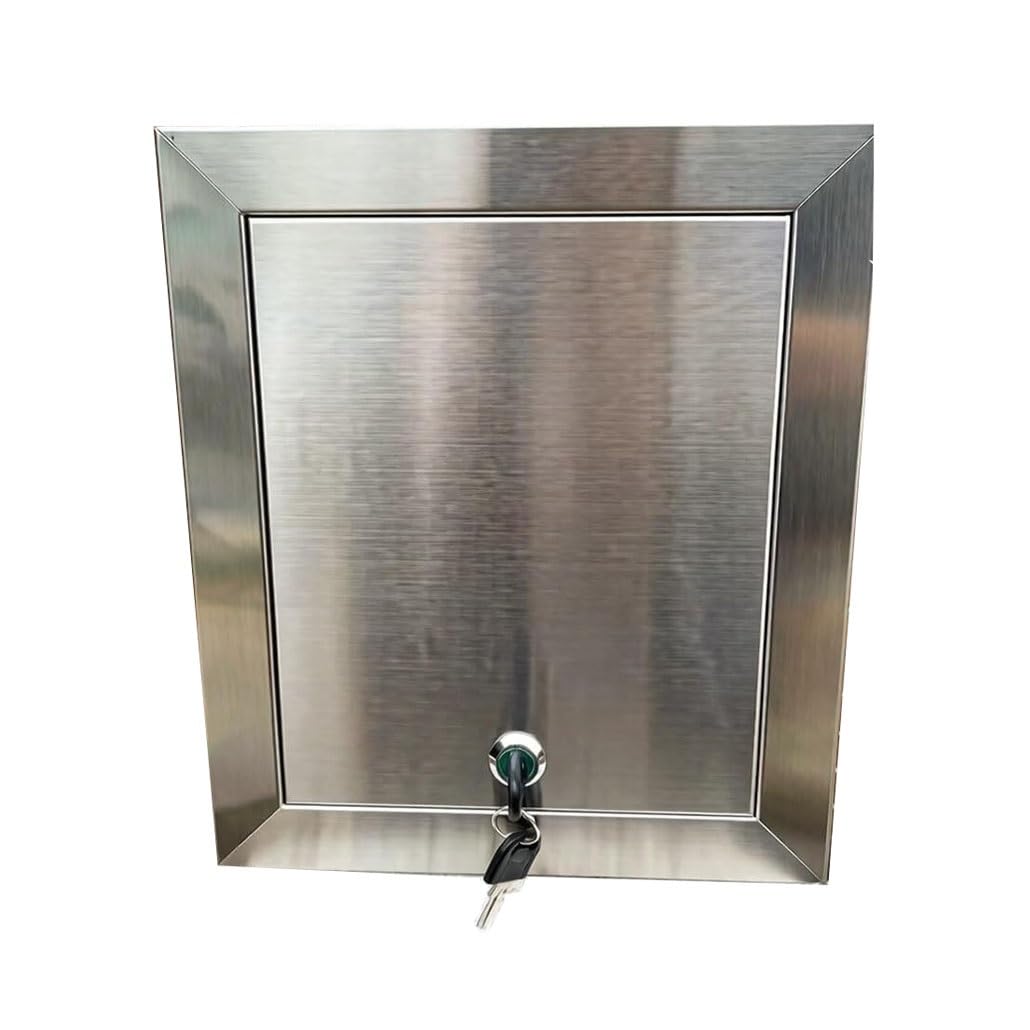 Trappe de révision en acier inoxydable 35x55cm avec clé de service pour inspection