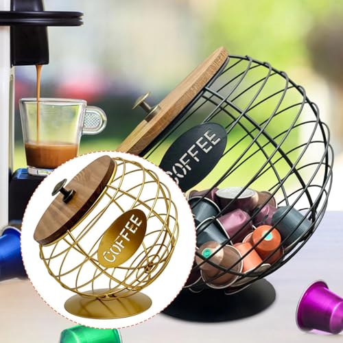 Porte-capsules expresso moderne grande capacité avec panier de rangement - 7