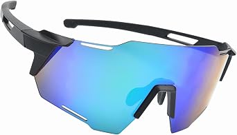 Cycling Sunglasses for Men Women, Polarized Sports Sunglasses, Sports Sunglasses for Running Fishing Biking, Youth Baseball Sunglasses