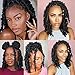 Marley Twist Braiding Hair 8 Packs 18 Inch Pre-Separated Springy Afro Twist Hair Suitable for Damaged Soft Locs Synthetic (18 inches, 1B) Spring Twist Crochet Hair for Black Women Cuban