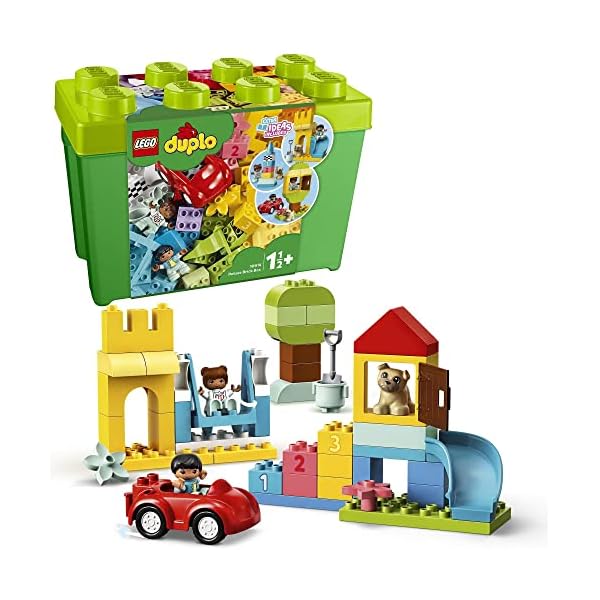 LEGO 10914 DUPLO Deluxe Steinebox, mit Bausteinen und Aufbewahrungsbox & 10909 DUPLO Mein erster Bauspaß, Lernspielzeug… – Bild 3