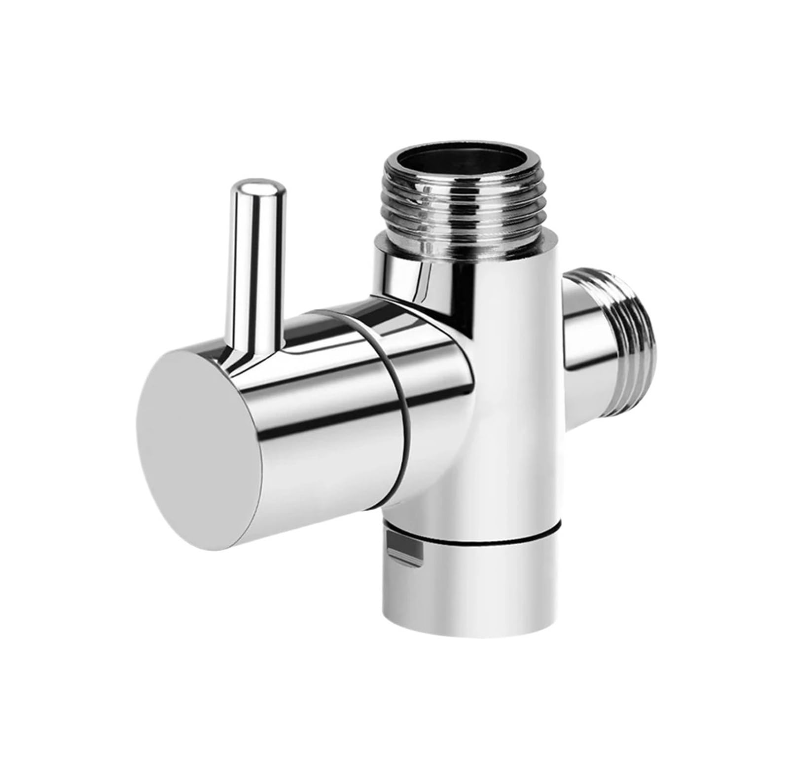 Rohcghc 3 Way Diverter A Tap Angle Valve, Valve Head Faucet Bathroom Accessories Water Separator Switch Adapter Adjustable Control 3 Way Connector Shower Diverter(3 Diverter A)(3 Way Diverter A)