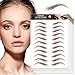 4D Tattoo Augenbrauen, Augenbrauen Tattoo Aufkleber, Wasserdichte Natürliche Tätowierung Augenbrauenaufkleber, Shaping Brow Falsche Augenbrauen für Frauen(Dunkelbraun)