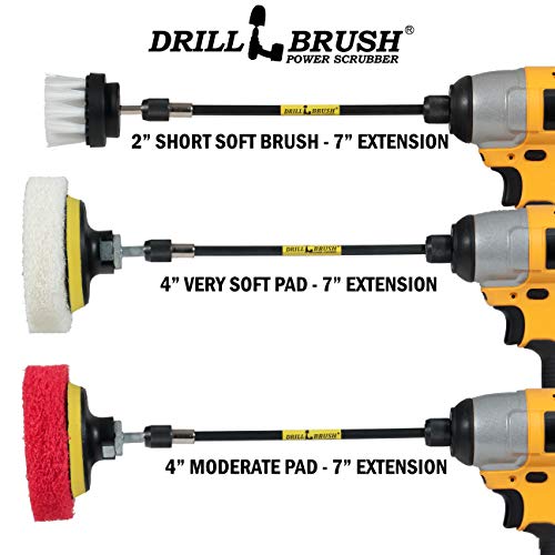 Cleaning Supplies - Drill Attachment - Drill Brush - Drill Power Scrubber Pads - Scrub Brush - Bathroom - Shower Cleaner - Shower Door - Tub - Bath Mat - Bathroom Sink - Vinyl Flooring - Scrub Pads #TOP6