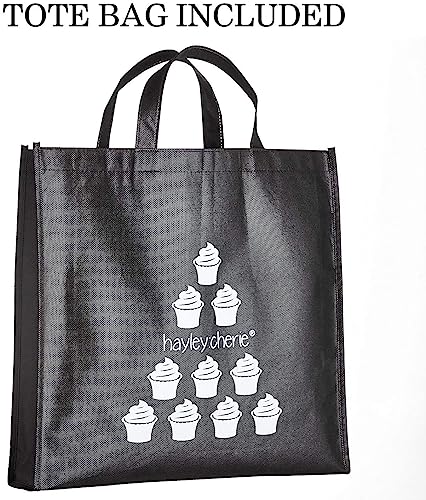 Hayley Cherie 5 Tier Square Cupcake Stand - Extra Thick 5Mm Base - Acrylic Tiered Cake Stand - Dessert Or Cupcake Tower #TOP3