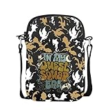 VAMSII オニキスストームブックにインスパイアされたギフト クエスト スクワッド ブックっぽいクロスボディバッグ ドラゴンライダーファン 本好きへのギフト(USQuestCross)