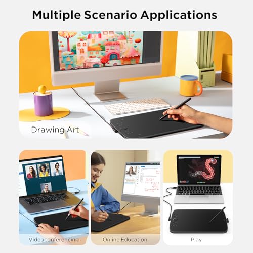 Tablette à dessin compatible Windows Mac Android UGEE M908 stylet ergonomique 8 touches - 7