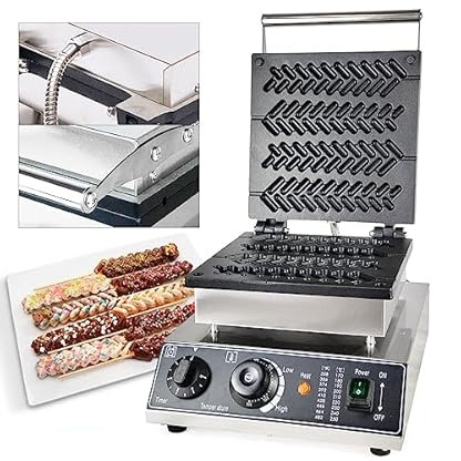 Weizenform-Waffelmaschine, Waffelautomat, Elektrischer Waffelautomat Kommerzielle elektrische 220V Wheat Stick Waffeleisen Maschine Waffel,Non-stick Coating – Bild 3