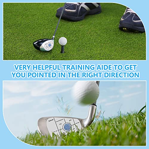 Seticek Golf Impact Tape Set 300Pcs, Self-Teaching Sweet Spot and Consistency Analysis, Golf Club Impact Stickers for Woods Irons and Putters Each 100 Pcs,Useful Training Aid Improve Ball Striking - Thumbnail 7