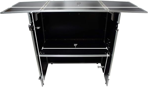 Harmony Audio Cases HCDJSTANDT Compact Fold Out Portable DJ Workstation Table