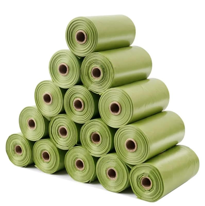 Dog Poop Bags 16 rolls total 240 bags, extra strong, durable, extra large, fully compostable, unscented, compatible with all dispensers - Image 3