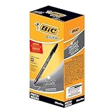 Caneta Esferográfica BIC Cristal Precisão e Suavidade, Preta, Ponta Ultra Fina, 0.7mm, 902489, 25 unidades