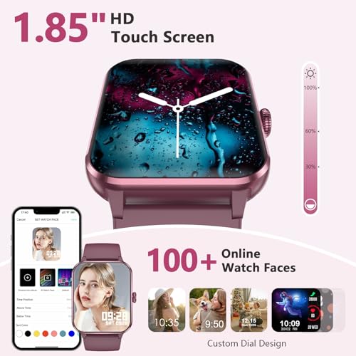 Image of Blackview 2026 Fitness Tracker (Answer /Make Calls), Smart Watch for Men and Women with Heart Rate /SpO2 /Sleep Monitor /2 Straps, 100+ Sports Modes, IP68 Waterproof Activity Tracker for Android /iPhone