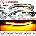 QKLsudua 2pcs Dynamic Side Mirror Indicator Turn Signal Light Sequential Blink Compatible with VW Golf 8 GTI R GTE GTD MK8 2020 2021