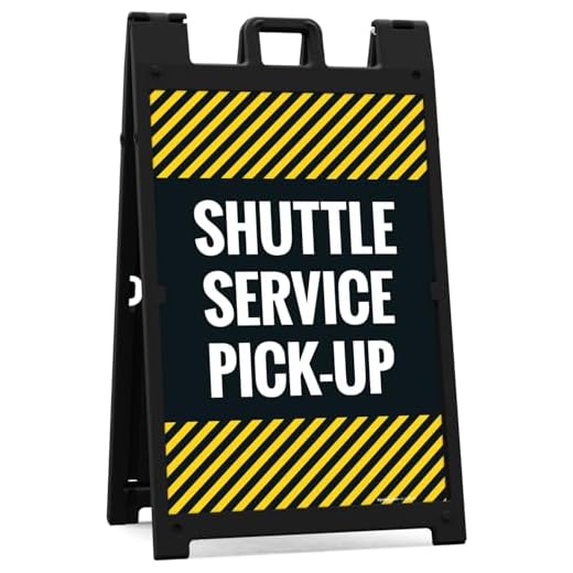 Portable High Visibility Sidewalk Sign Kit