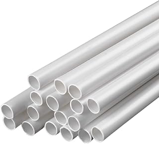 PHasz ABS Plastic Hollow Round Tubes Diameter 5-12Mm Length 500Mm Easy Processing for Architectural Model Making,Diameter 10mm (17pcs)