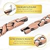 MagnetRX® Women's Pure Copper Magnetic Bracelet – Effective Ultra Strength Magnetic Copper Bracelets for Women – Adjustable Bracelet Length with Included Sizing Tool (Xo Style) #3