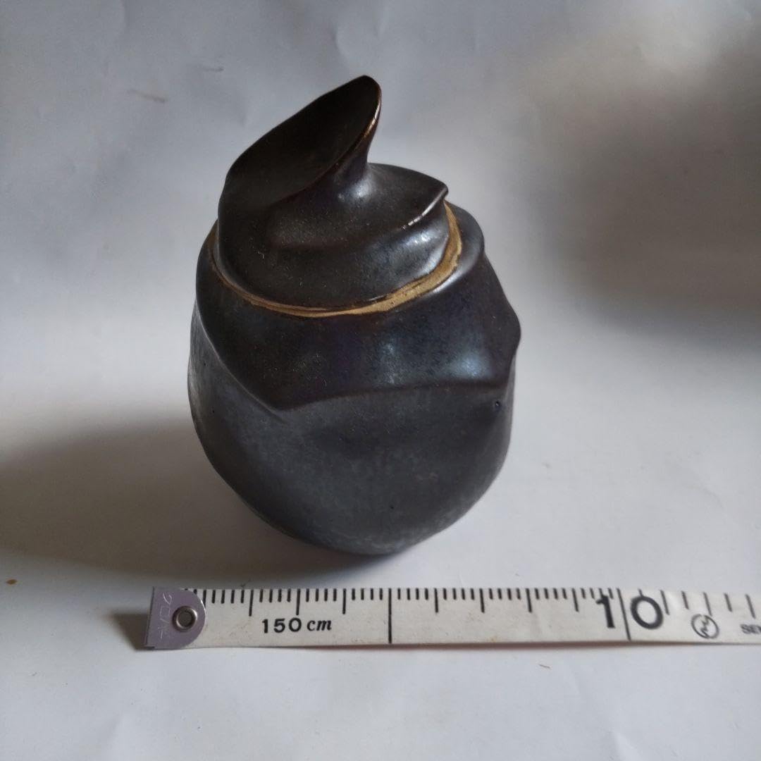 This is a pottery accessory case made by Akiko Maeda with black
