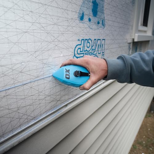 OX Pro Contractor Chalk Line 100ft Cotton Nylon Bold Line with Pointed Tip and ABS Plastic Body - 1:1 Gear Ratio Chalk Box Professional Grade Chalk Reel Tool OX-T630502 by OX - Image 2